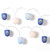 Blue and White Battery Operated Light Set