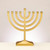 Satin Gold Matte Finish Menorah