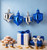 Dreidel Shaped Mylar Balloons - Set of 4