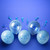 Chanukah Themed Balloons  with Dreidel Shaped Confetti Inside- Set of 10