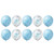 Chanukah Themed Balloons  with Dreidel Shaped Confetti Inside- Set of 10