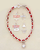 Red Bendel Bracelet With Charm