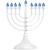 Traditional White LED Menorah with a Twist
