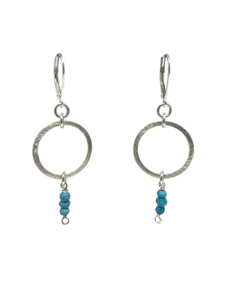 Large Shiny Circle Earrings