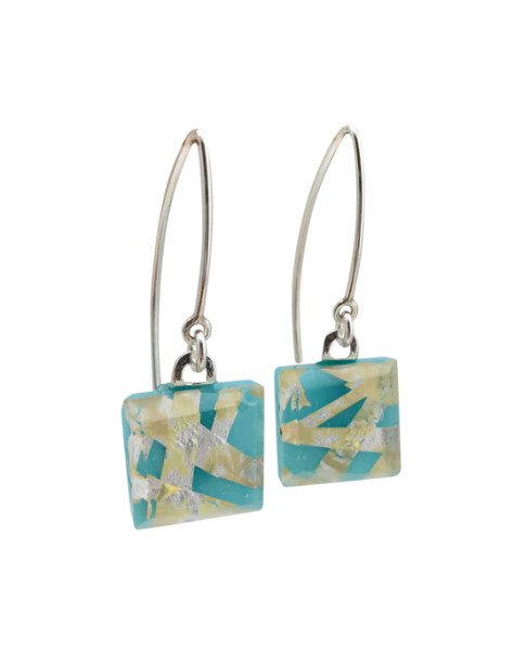 Small Angle Earrings - Turquoise