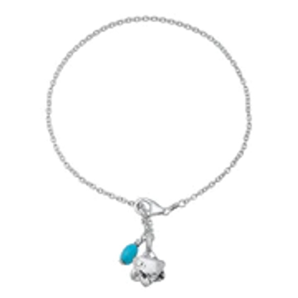 Western Wall Collection - Star Of David With Turquoise Bead Bracelet