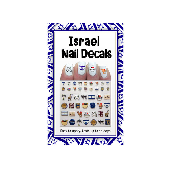 Israel Nail Decals