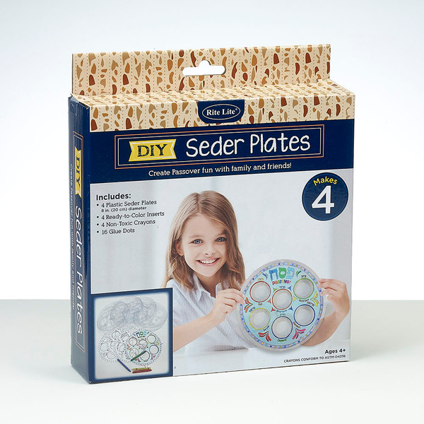 Set Of 4 Decorate Your Own Seder Plate