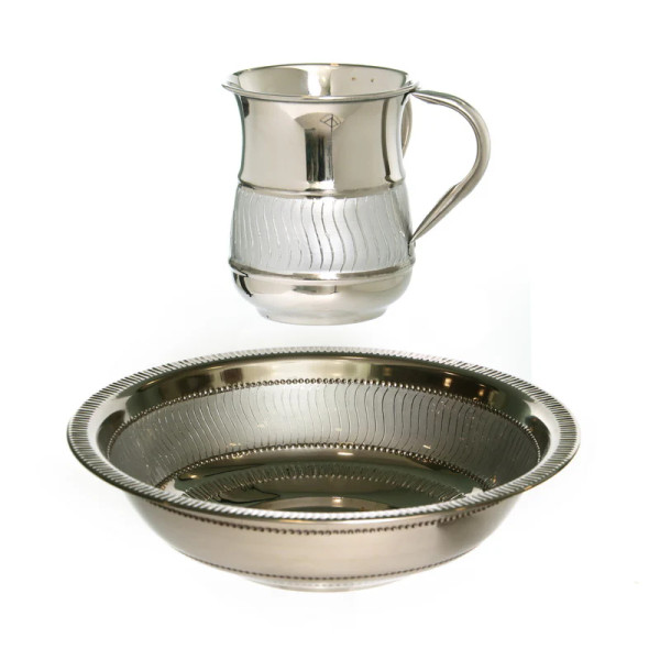Stainless Steel Wash Cup And Bowl Set