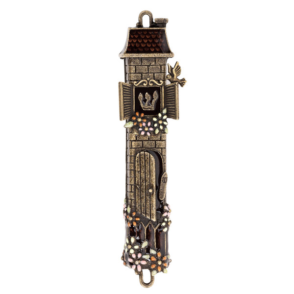 "Our House" Mezuzah - Brass Ox