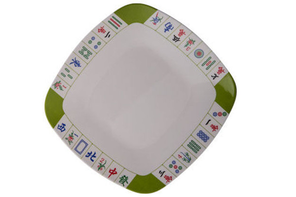 Mah Jongg Melamine Dinner Plate