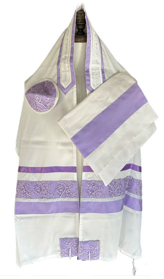 Michal Soft Lavender Tallit Set