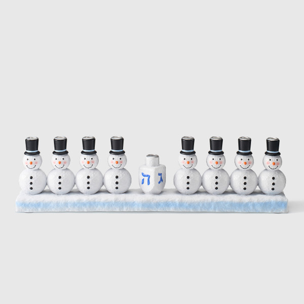 "Let It Snow" Snowmen Menorah