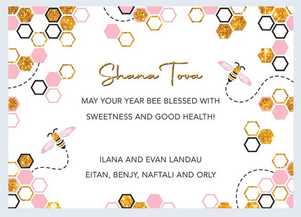 Bee Sweet New Year Card