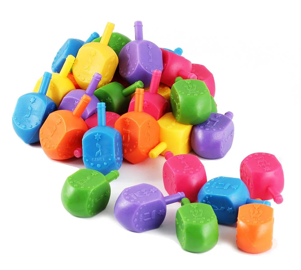 Medium Plastic Dreidels - Bag of 30