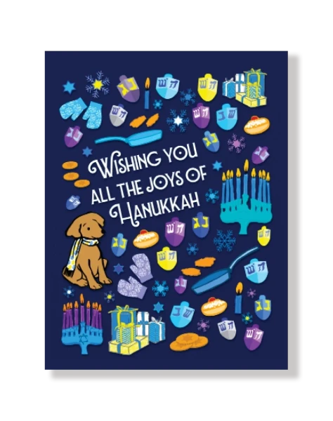 Joys Of Chanukah Full Size Packaged Cards & Envelopes - 6 Pack