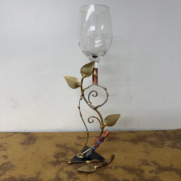 Wedding Kiddush Cup With Shards Holder