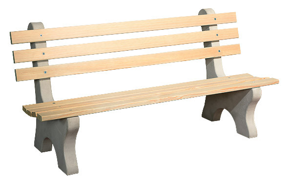 Wv 905 Wood Park Bench 6 Foot Whispering Pines Furniture