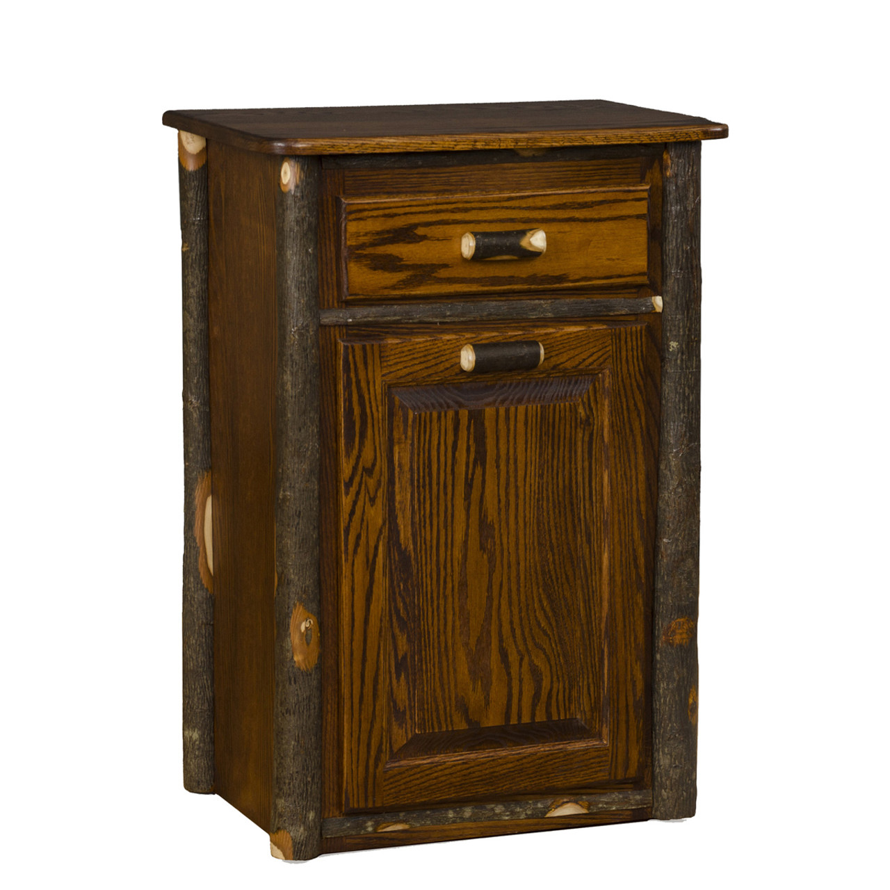 Brg Rustic Tilt Out Trash Bin Whispering Pines Furniture