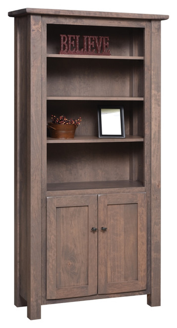 BF-3672-D Barn Floor Bookcase w/Doors