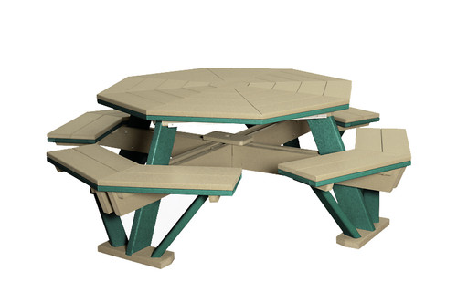 Octagon Poly Picnic Table (Finch)