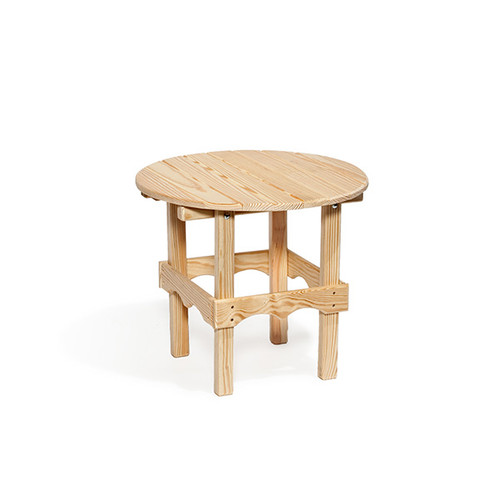 Round Wood Side Table
