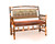 Rustic Hickory Deacon Bench