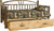 Rustic Hickory Day Bed w/Trundle