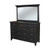 JL 101B Plymouth Splay Base 62" Dresser with Dresser Mirror