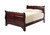 Elegant River Bend Sleigh Queen Size Bed