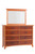 Oasis 66" High Dresser with High Dresser Mirror