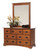 Old English Mission 56" Dresser With Dresser Mirror