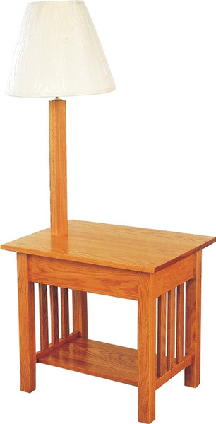 MF801L Mission End Table with Lamp