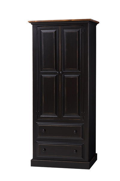 Poplar Armoire with Drawers