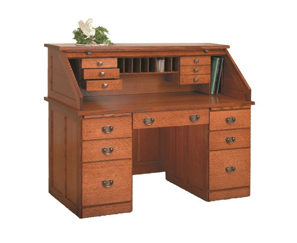 LR-MR2858  Mission Traditional Rolltop Desk