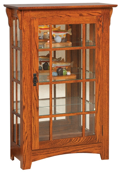 GO-2062 Small Mission Single Door With Mullions in Sides