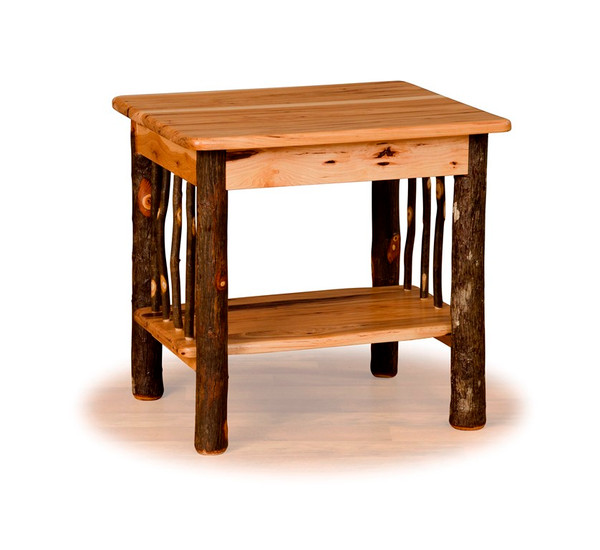 Rustic Hickory End Table