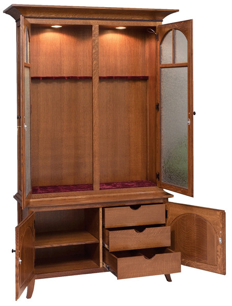 Go 5008 10 Gun Cabinet Mt Eaton Style Whispering Pines Furniture