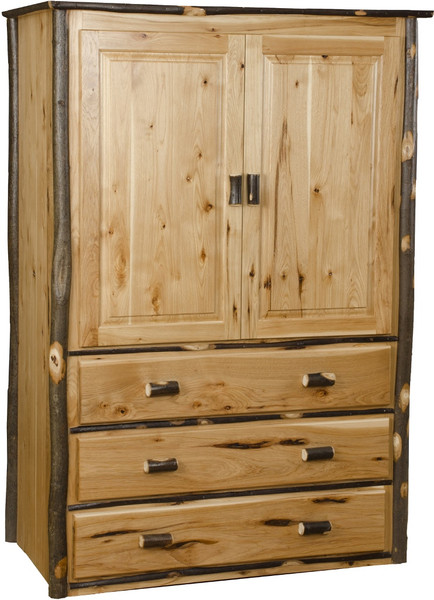 Rustic Hickory Armoire