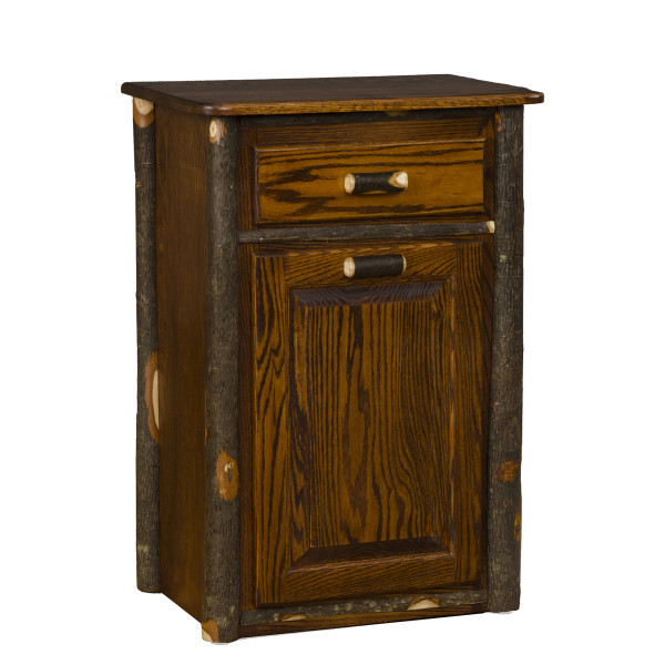 Rustic Hickory Tilt-Out Trash Bin
