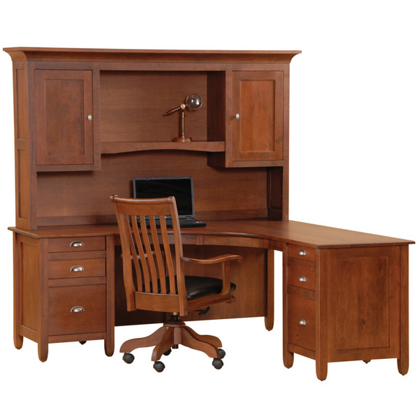 KD72 Kendall Corner Desk & Hutch