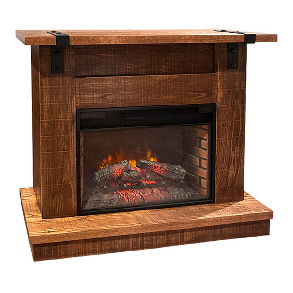 Astoria Rough-Sawn Fireplace