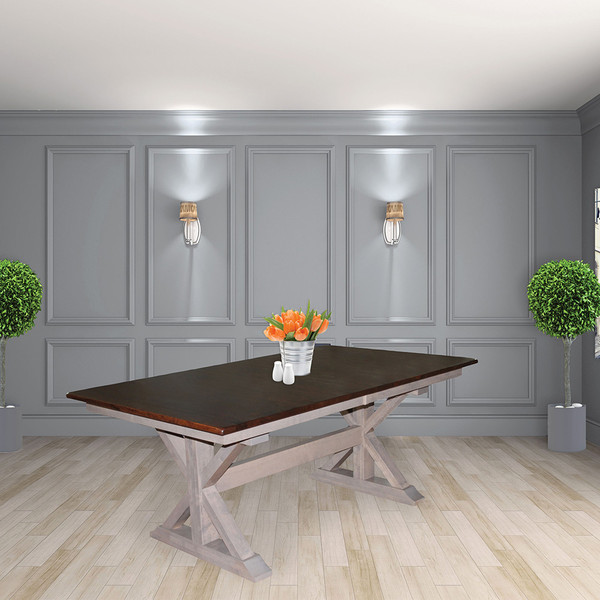 X-Base Double Pedestal Table