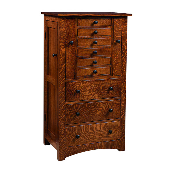 Bungalow Mission Jewelry Armoire