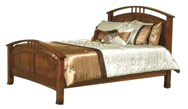 CWF702 Crescent Panel Queen Bed