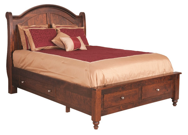 CWF900 Duchess Sleigh Queen Bed with #002 Drawer Unit