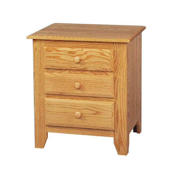 JL 16 Shaker 24" 3-Drawer Nightstand