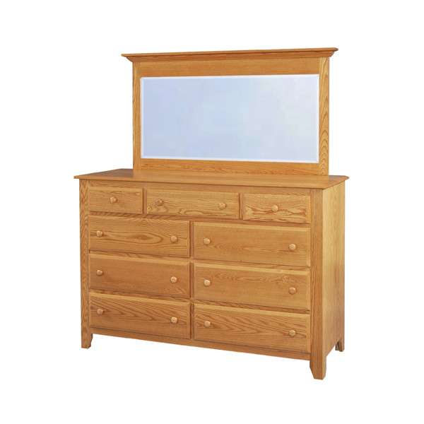 JL 3 Shaker 64" Mule Dresser with Mule Dresser Mirror