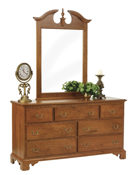 Elegant River Bend 62" Dresser With Mirror
