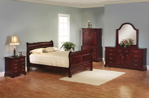 Elegant River Bend Sleigh Bedroom Suite